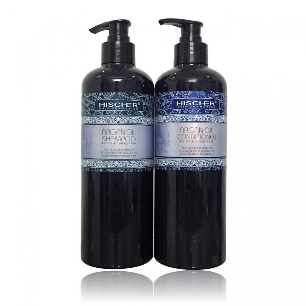 CẶP GỘI XẢ HISCHER PLUS ARGAN OIL 1000ML NGĂN NGỪA GÀU GIẢM RỤNG TÓC