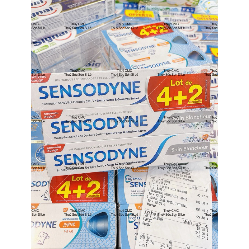 Kem đánh răng Sensodyne của Pháp (1 tuýp x75g)