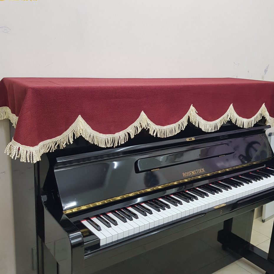 Khăn phủ đàn Piano cơ mẫu đỏ đô