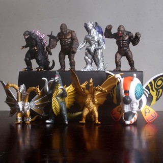Set 8 Mô Hình Nhân Vật Khủng Long Godzilla - Cao 8cm