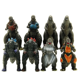 Set 8 Mô Hình Nhân Vật Khủng Long Godzilla - Cao 8cm