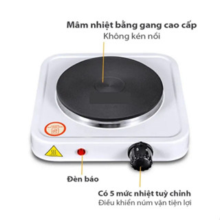 (freeship) Bếp Điện Mini Mâm gang Không Kén Nồi Bếp Điện Mini Pha Cafe, Trà, Nấu Nước, Hơ Lá Trầu