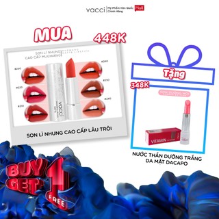 Son Nhung Lì Cao Cấp Vacci Mugwang Lipstick Matte