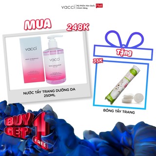 Nước Tẩy Trang Chiết Xuất Trà Xanh VACCI Không Cồn Dịu Nhẹ An Toàn Cho Da Nhạy Cảm 250ml