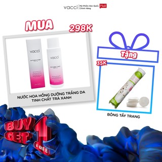 Nước hoa hồng dưỡng trắng tinh chất trà xanh Vacci Whitening Green Tea Toner
