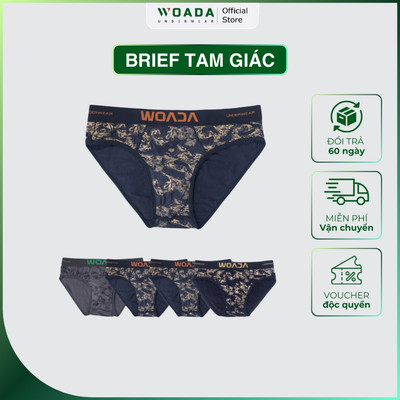 [Combo 4] Quần Lót Nam Dáng Brief Thời Trang Cao Cấp Thương Hiệu WOADA CB02