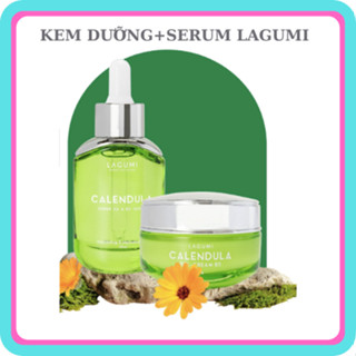 Bộ serum, kem dưỡng Lagumi cho da dầu, mụn với thành phần B5, Calendula, Super HA giảm mụn, cấp ẩm, sáng da