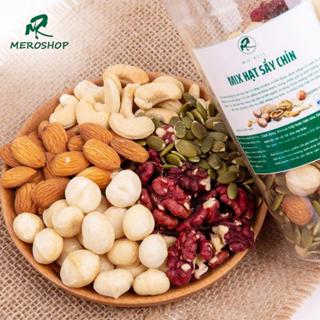 500GRAM MIX HẠT SẤY CHÍN NGUYÊN VỊ(có thêm nhân óc vàng) GỒM MACCA, HẠNH NHÂN, HẠT ĐIỀU, BÍ XANH, ÓC CHÓ