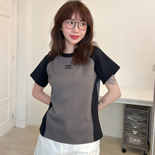 Áo thun nữ Phối Baby Tee Cotton thêu 24SamX - Babytee Form chuẩn dễ thương - BT-04