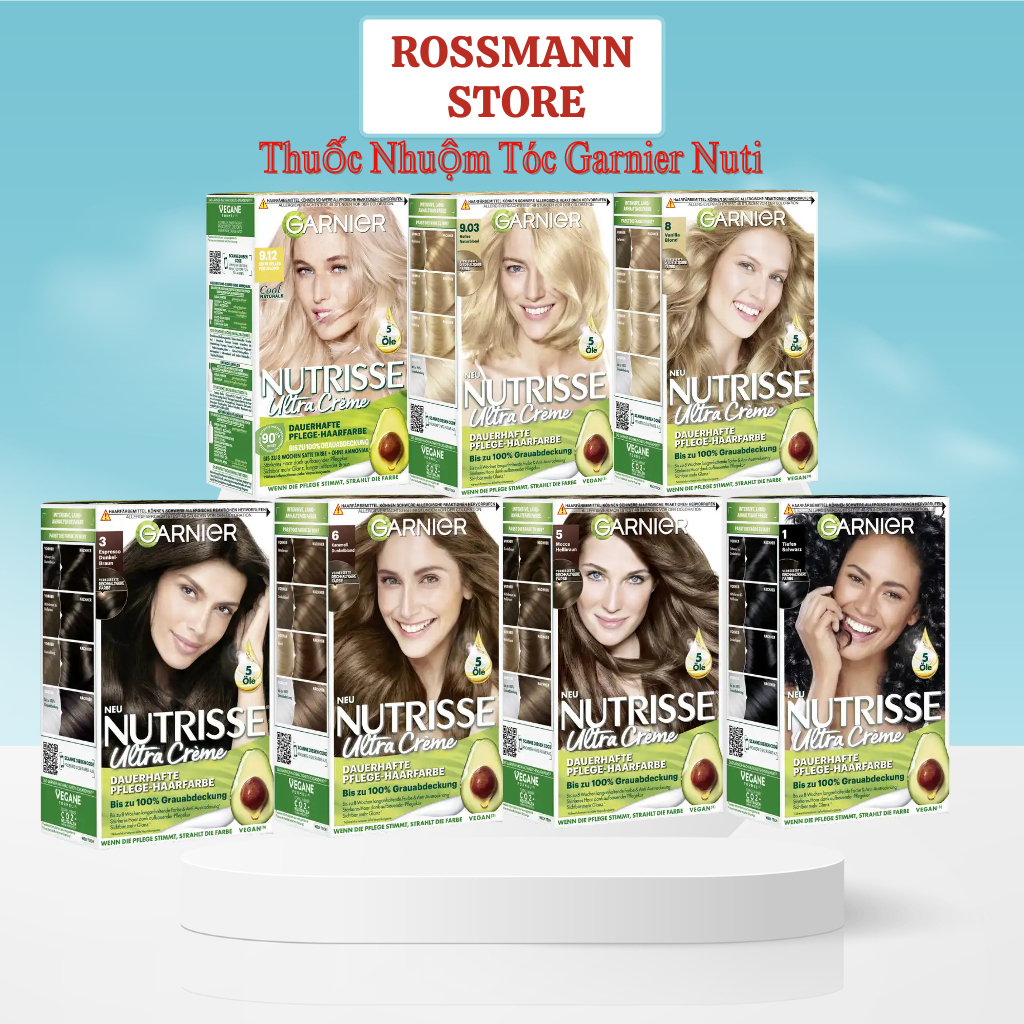 Thuốc nhuộm tóc garnier nutrisse creme Đức