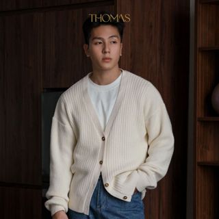 Áo Khoác Len Nam Cardigan Dài Tay THOMAS Premium Henry Cardigan Chính Hãng Thomas Stu CA01 