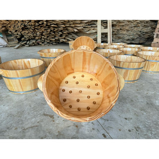 CHẬU GỖ NGÂM CHÂN CÓ HẠT