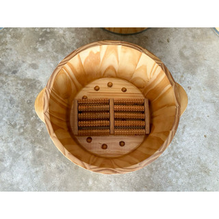 CHẬU GỖ NGÂM CHÂN CÓ HẠT