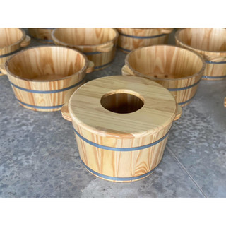 CHẬU GỖ NGÂM CHÂN CÓ HẠT