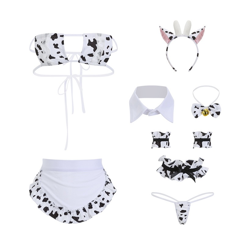 Cosplay bò sữa sexy có đuôi hở ngực gợi cảm cao cấp set ngủ bé bò kèm phụ kiện dễ thương quyến rũ BIKI HOUSE N893 - HCM | BigBuy360 - bigbuy360.vn