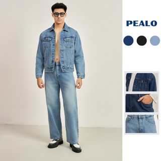 Set Denim PEALO form Crop chất liệu cao cấp