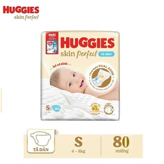 [CỘNG MIẾNG] Tã dán Huggies sơ sinh S54+6/S80+2 Size cho bé từ 4-8kg