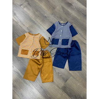 (8-42kg)bộ bà ba lụa bé trai bé gái KHÔNG kèm khăn