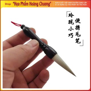 Bút lông viết thư pháp cở trung cán ngắn