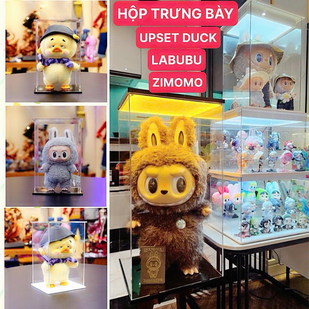 Hộp Mica Trưng Bày Mô Hình - Tủ Đựng Mô Hình Bằng Mica Có Đèn Led