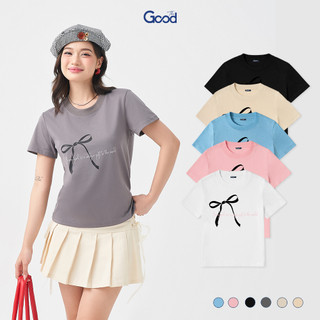 Áo Baby tee THE GOOD "SPECIAL GIFT", Áo phông nữ chất liệu cotton co giãn, 12 màu basic dễ phối đồ