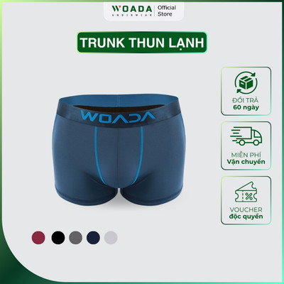 Quần Lót Nam Dáng Trunk Chất Liệu Thun Lạnh 4 Chiều Cao Cấp Thương Hiệu WOADA LK115