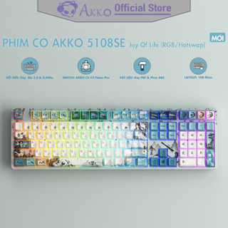 Bàn phím cơ AKKO 5108 SE Joy of Life [ Hotswap / RGB / Multi-modes / Switch CS V3 Piano Pro / 108 Key ]- Hàng Chính Hãng