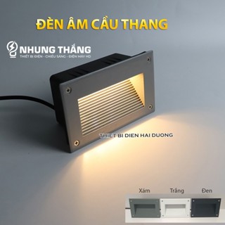  Đèn Led âm Tường Chân Cầu Thang  Thân Chân Tường  Chống Nước DA-07 - Bảo Hành 12 tháng - Mặt nhôm chống rỉ ô xi hoá 