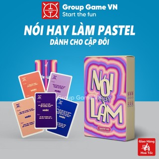   Che Tên  Bộ bài Nói Hay Làm Ver Pastel Boardgame hẹn hò vui vẻ cho cặp đôi tìm hiểu nhau 
