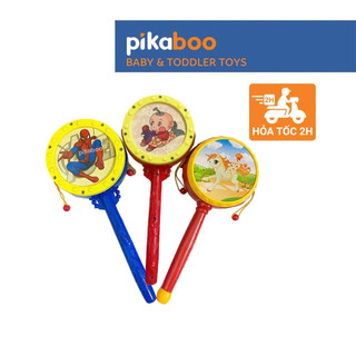 Đồ chơi Trung thu trống lắc Pikaboo cho bé tiếng trống giòn giã vui tai chất liệu nhựa ABS an toàn