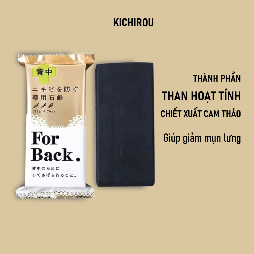 Xà Phòng Giảm Mụn Lưng Pelican For Back Medicated Soap 135g Nhật Bản