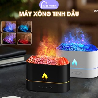 Máy Xông Tinh Dầu 280ml Automatik Phun Sương Núi Lửa Tạo Ẩm Tự Động Ngọn Lửa Phòng Khách Phòng Ngủ Khuếch Tán Tinh Dầu