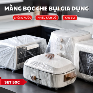 Set 50 Chiếc Màng Bọc Phủ Đồ Dùng Đồ Gia Dụng Dày Dặn CỠ ĐẠI Chống Bụi Chống Nước Co Giãn