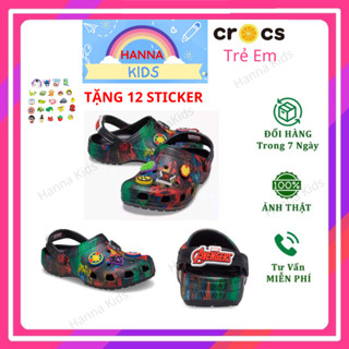 Dép Cross Classic Siêu Nhân MARVEL AVENGERS cho bé trai trẻ em nam HannaKids Sục Cros giày xục Croc Clog Kid Size 27 28