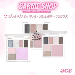  Phấn Mắt 3CE All Rouder Face Palette Bảng Màu Mắt - Bắt Sáng - Má Hồng- Tạo Khối Đa Năng 