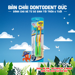 Bàn chải đánh răng trẻ em Dontodent Đức dành cho bé từ sơ sinh tới trên 6 tuổi, nhiều màu sắc