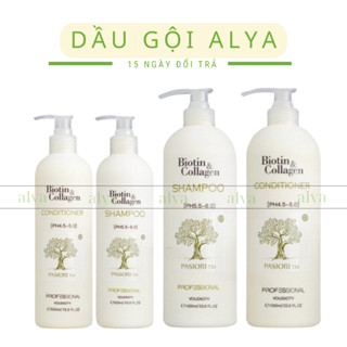 Cặp Dầu Gội Xả Biotin Collagen Trắng | Giảm Rụng Tóc,Phục Hồi Tóc Khô Xơ, Hư Tổn