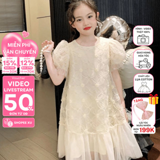 Đầm váy mùa hè cho bé gái Tutupetti thiết kế họa tiết hoa xinh xắn