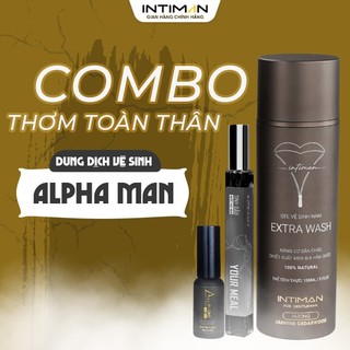  Combo Alpha Man Sạch Thơm Nam Tính Hương Nước Hoa INTIMAN Tươi Mát tự do Cho Người Đàn Ông Quyền lực 