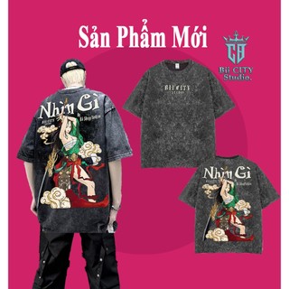 Áo Wash Thun Loang đen Nhật Cổ / Áo Phông Con Vịt wash 100% cotton Local brand basic form rộng - tay lỡ - unisex.