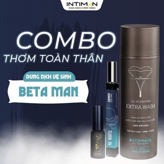  Combo Beta Man Sạch Thơm Nam Tính Hương Nước Hoa INTIMAN tươi mát ngọt ngào Cho Người Đàn Ông Chu toàn 