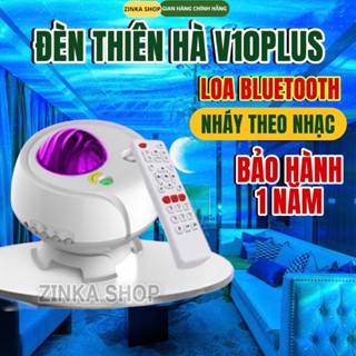 Đèn thiên hà galaxy v10Plus, Đèn led galaxy kèm loa bluetooth, nháy theo nhạc, kèm mặt trăng Bảo hành 1 năm ZINKA SHOP