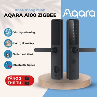 Khoá vân tay Aqara A100 Zigbee cho Cửa Gỗ, bản Quốc Tế ZNMS02ES, Nhiều cách mở khóa, Hỗ trợ Apple HomeKey, BH 12 Tháng