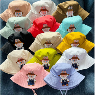 Mũ bucket Thêu hình LABU siêu cute cho người lớn hot trends thời trang nam nữ CÓ DÂY QUAI