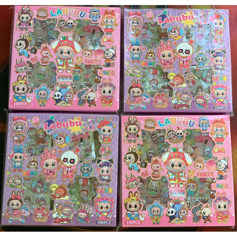 Hộp 100 tấm sticker cute dễ thương, sticker, set sticker trang trí  thiết kế đơn giản tiện dụng nhiề