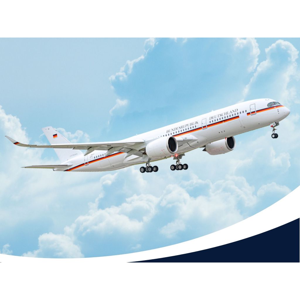 Mô Hình Giấy Máy Bay Thương Mại AIRBUS A350-900 Germany Air Force