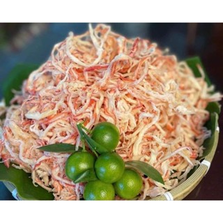 Khô mực xé sợi hấp nước dừa Nha Trang hộp lớn 300gr