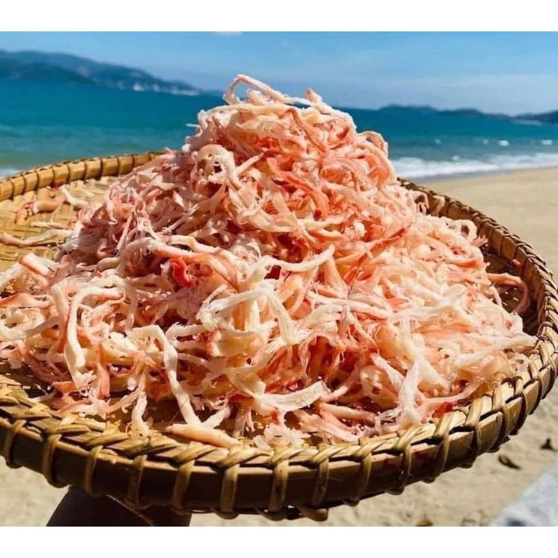 Sỉ 5 hộp Mực xé sợi hấp dừa ngon ngọt 200gr