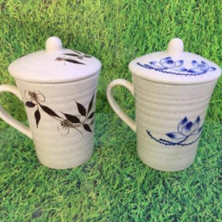 Cốc dáng cao 450ml, cốc sứ dùng uống nước gốm sứ chuẩn Bát Tràng
