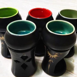 Đèn nến trụ 1 trụ 1 bát, đèn xông tinh dầu đốt nến hàng gốm sứ Bát Tràng cực xinh yêu